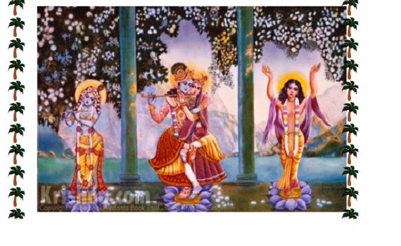Lord Chaitanya is Krishna, but has taken the role of Radharani