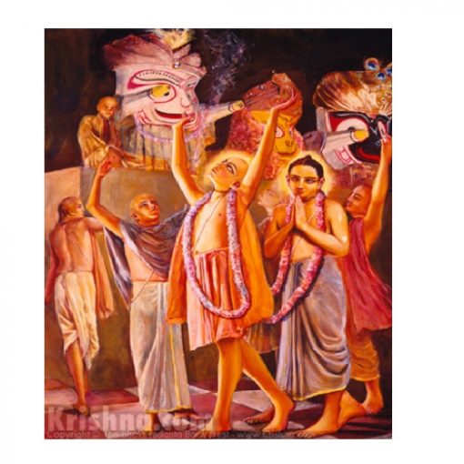 Lord Chaitanya went to see Lord Jagannatha