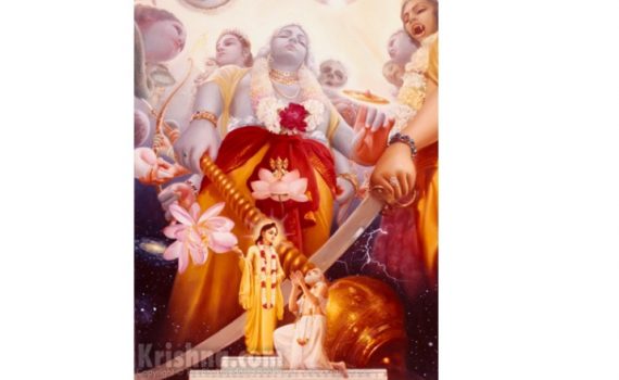 On the request of Advita Acharya, Nimai showed His universal form to him.