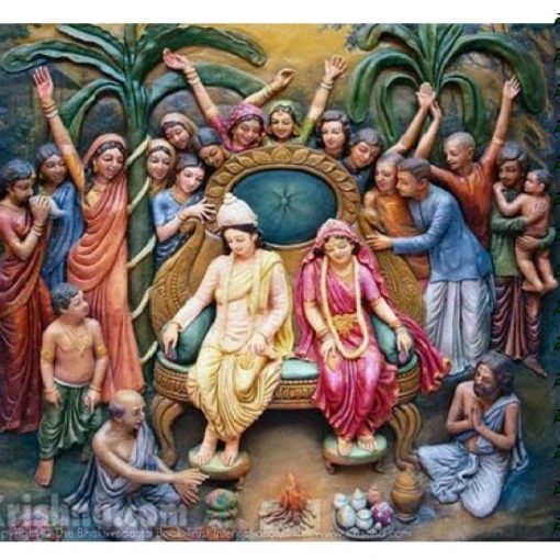 When Jagannatha Mishra passed away, the nimai married laxshmidevi